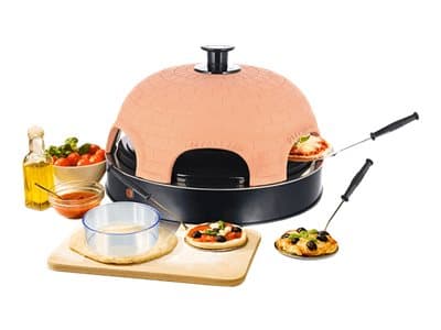 Emerio PO-115984 Pizzarette - Pizzaugn - 1.2 kW - terrakotta-orange