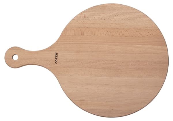 Cozze® pizzaskärbräda med handtag Ø350 mm bok