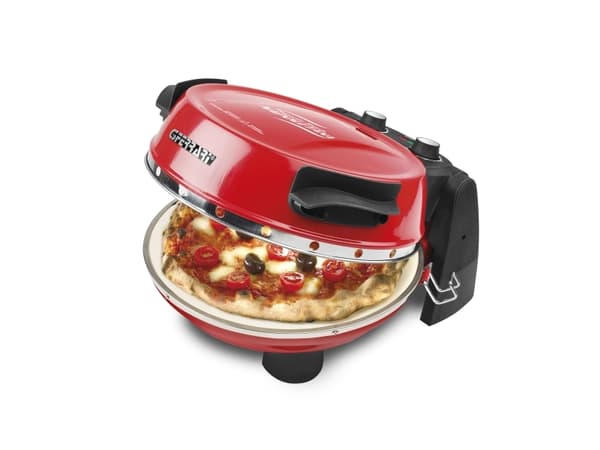 G3 Ferrari G10032 Pizzeria Snack Napoletana - Pizzaovn - 1.2 kW - rød/svart