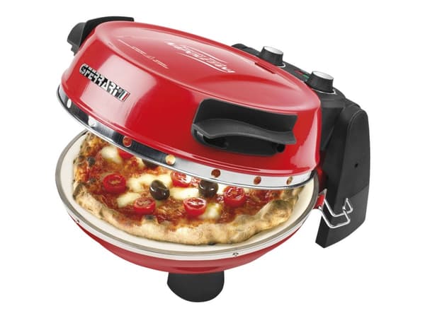 G3 Ferrari G10032 Pizzeria Snack Napoletana - Pizzaovn - 1.2 kW - rød/svart