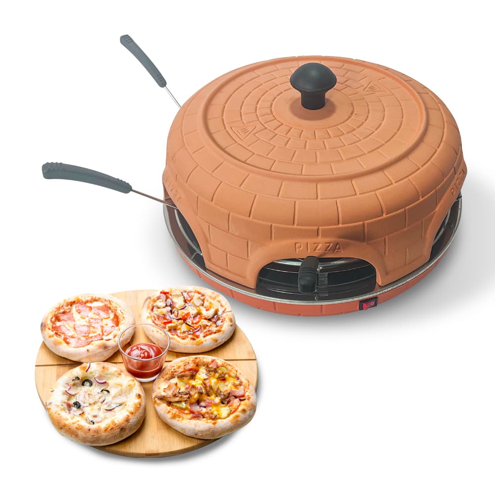 BluMill Pizzaugn - 6 personer - Pizzabagare - Inkl. Degform och Spatlar