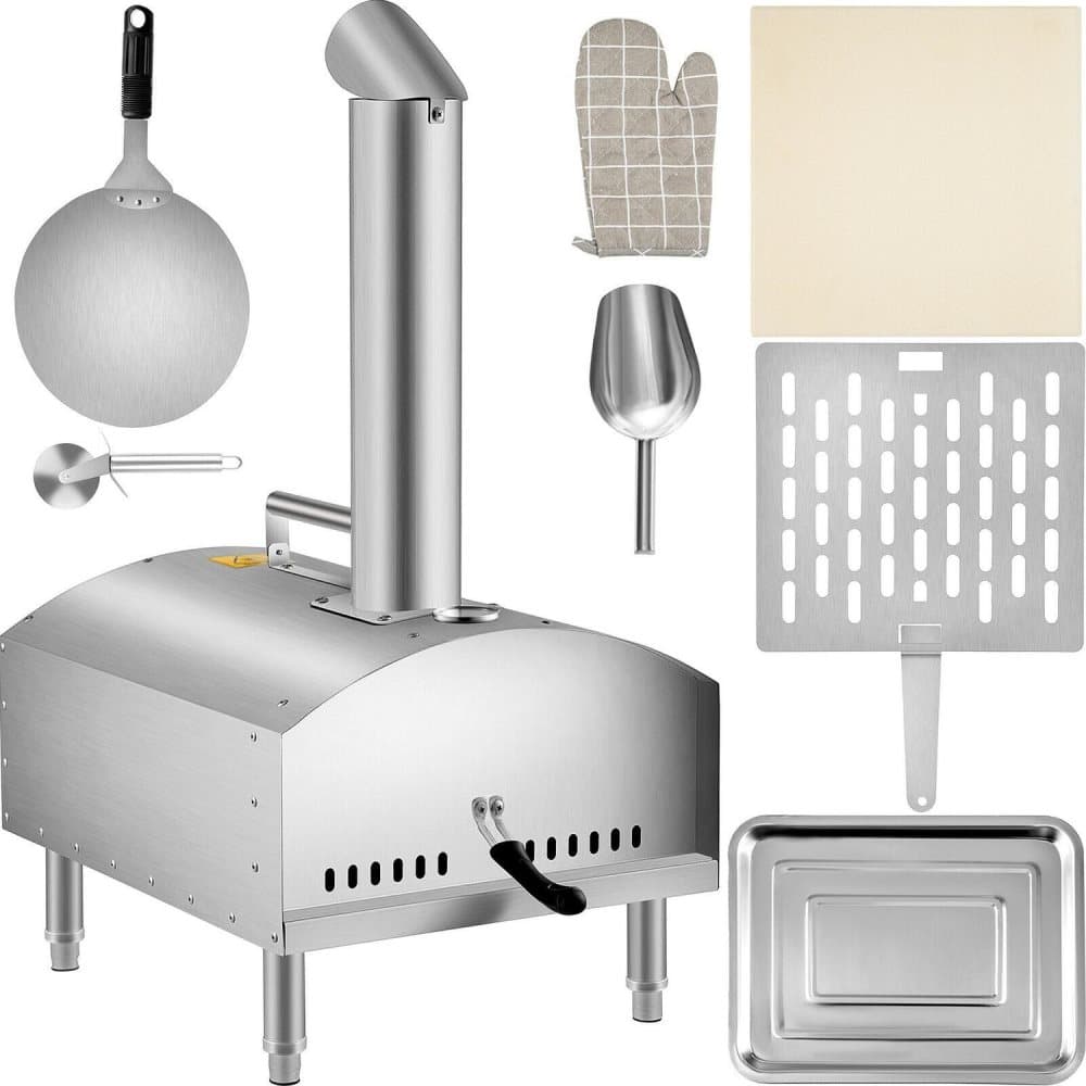 Professionell pizzaugn | Komplett set | Multifunktionell |50x40x74,5 cm