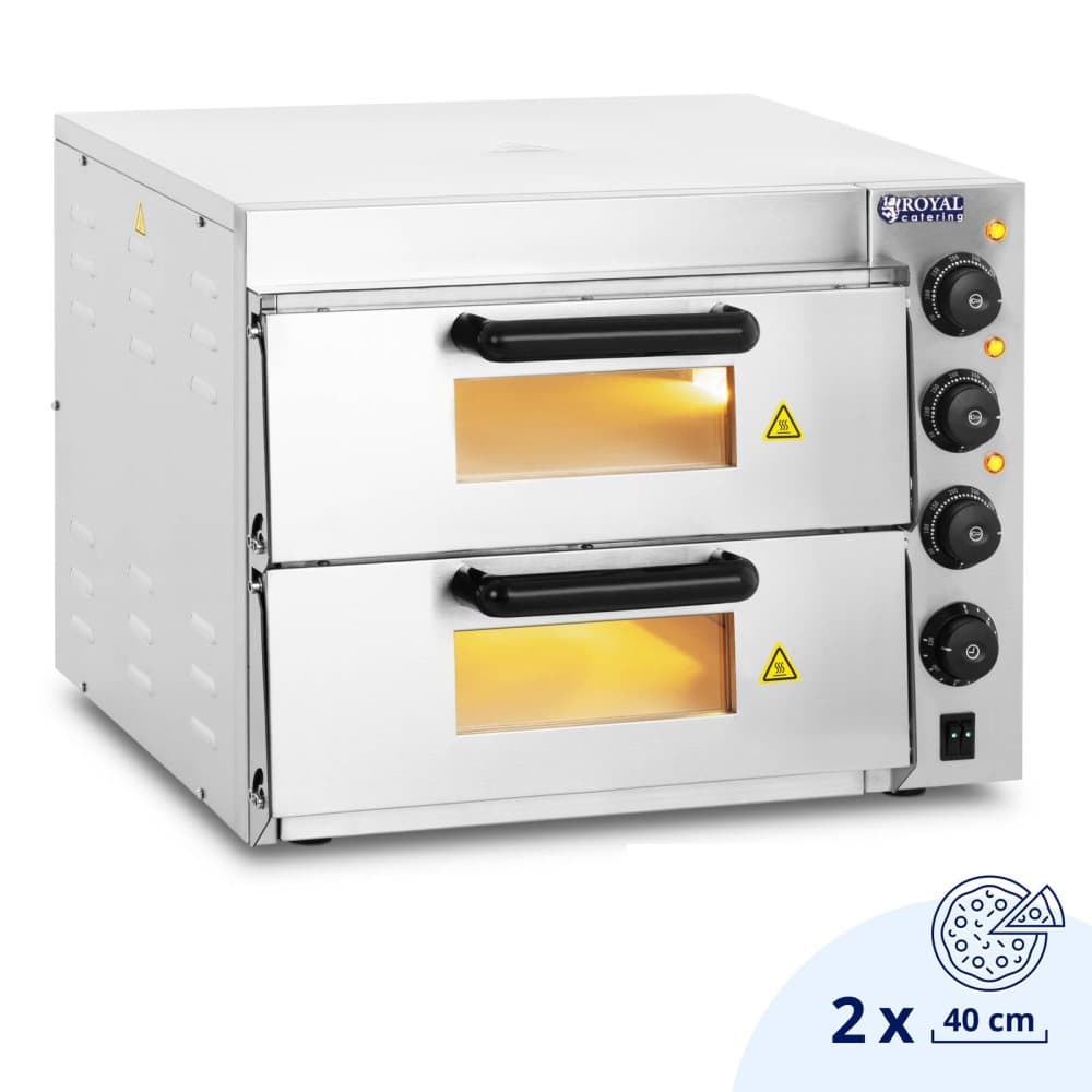 Royal Catering Pizzaugn - 2 ugnskammare - Schamotte stenbotten