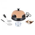 Miniatyrbillede 1 af 3: Emerio PO-115985 4-personers Pizzarette Terracotta/Sort