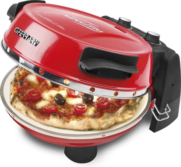 G3 Ferrari Pizzeria Snack Napoletana pizzamaskine/ovn 1 pizza(r) 1200 W Sort, Rød