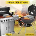 Miniatyrbild 3 av 8: 13" mångsidig pizzaugn i rostfritt stål med kompletta tillbehör, lämplig för 22" gas- och kolgrillar, stabil temperatur, lätt att använda