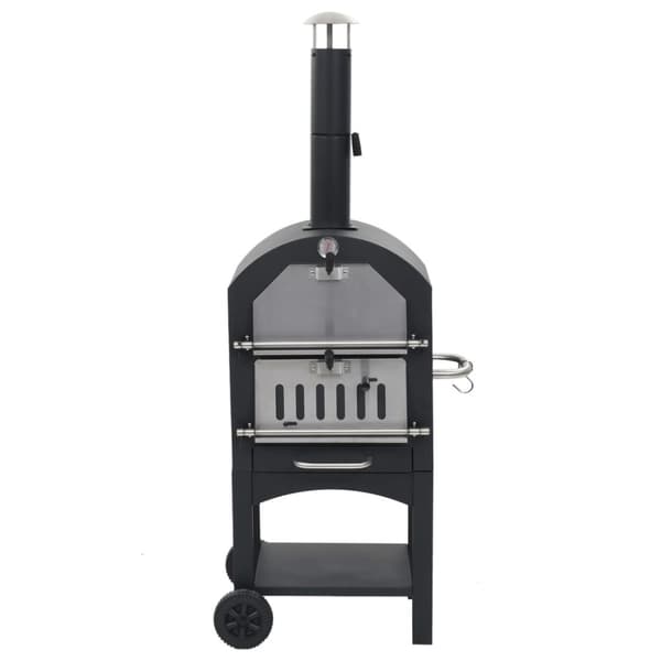 vidaXL Pizzaugn koleldad med tegelplattor & pizzasten -  Pizzamaskiner & pizzaugnar
