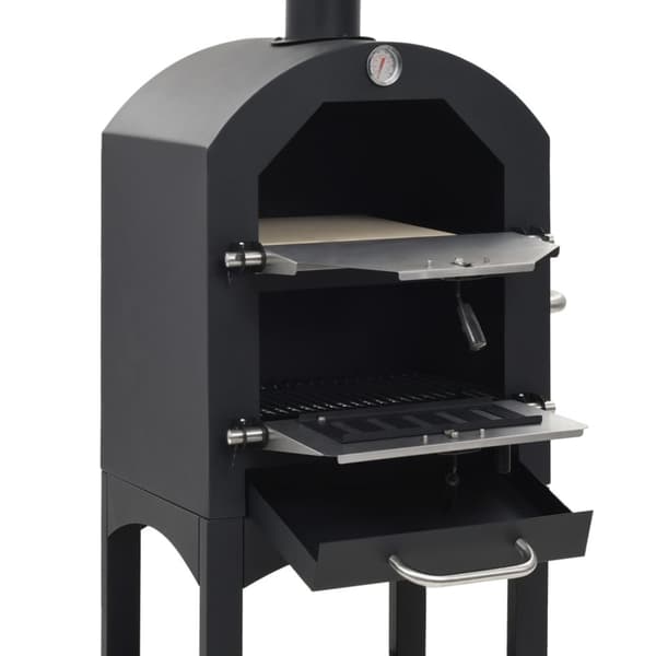 vidaXL Pizzaugn koleldad med tegelplattor & pizzasten -  Pizzamaskiner & pizzaugnar