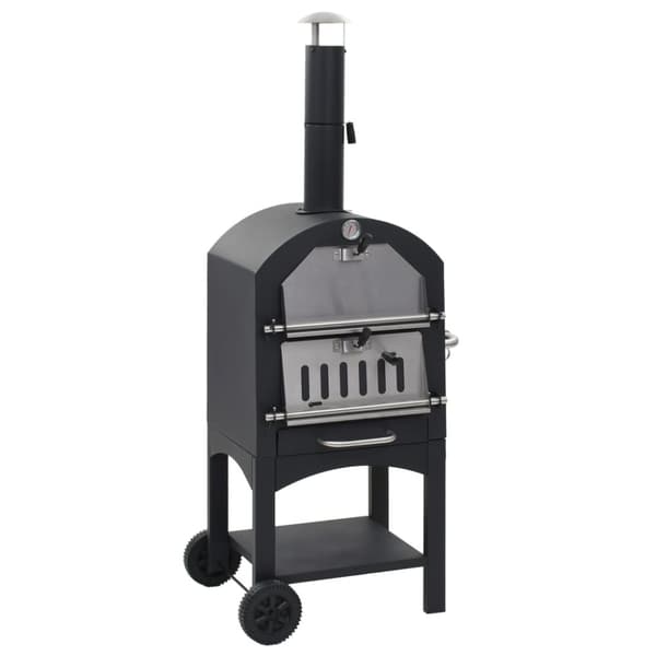 vidaXL Pizzaugn koleldad med tegelplattor & pizzasten -  Pizzamaskiner & pizzaugnar