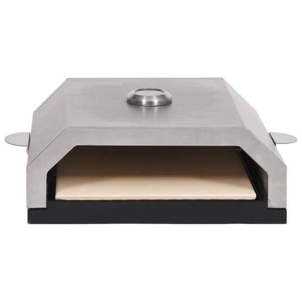 The Living Store Pizzaugn med keramisk sten för gas/kol-grill -  Pizzamaskiner & pizzaugnar