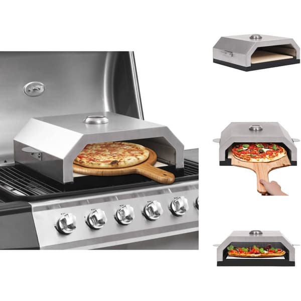 Pizzaovne - Living pizzaovn med keramisk sten til gas- eller kulgrill