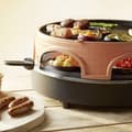 Miniatyrbild 2 av 3: Pizza-grillapparat - Pizzarette - Mini Pizza - 1200 Watt - Variabel temperatur - 6 personer