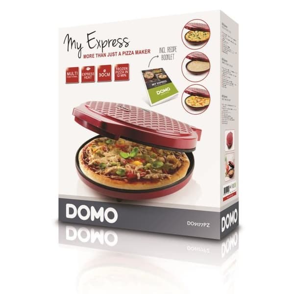 Pizzaugn - DOMO - My express - 1450W - Röd - Timer - Variabel temperatur