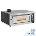 Miniatyrbild 1 av 8: Royal Catering - Elektrisk pizzaugn - 4 x 33 cm - 1 kammare - 4200 W - Chamottesten