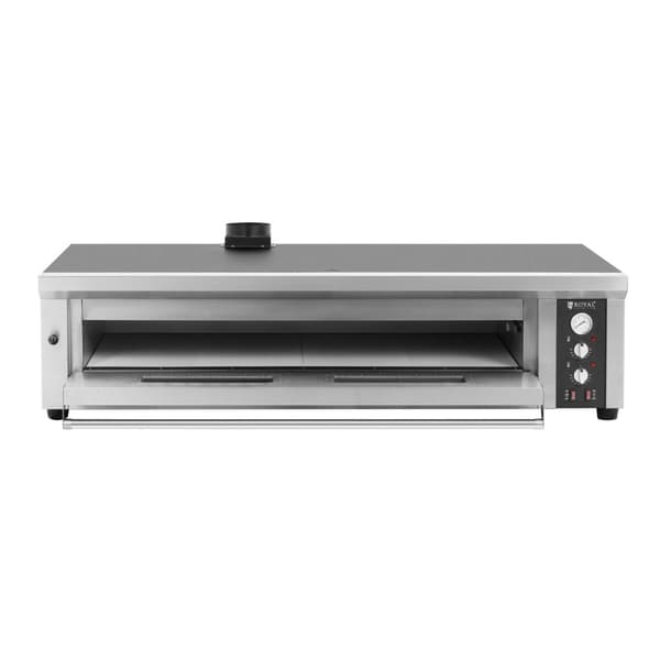 Royal Catering - Elektrisk pizzaugn - 8 x 33 cm - 1 kammare - 8400 W - 400 V - Chamottesten