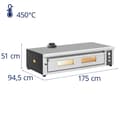 Miniatyrbild 8 av 8: Royal Catering - Elektrisk pizzaugn - 8 x 33 cm - 1 kammare - 8400 W - 400 V - Chamottesten