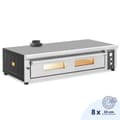 Miniatyrbild 1 av 8: Royal Catering - Elektrisk pizzaugn - 8 x 33 cm - 1 kammare - 8400 W - 400 V - Chamottesten