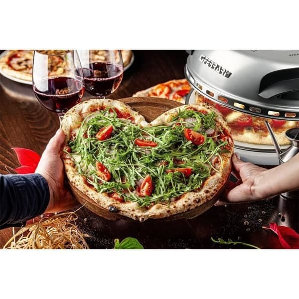 Pizzaugn G3 FERRARI - Limited Edition - 31cm - 1200 Watt - Eldfast stenplåt - Grå / Svart