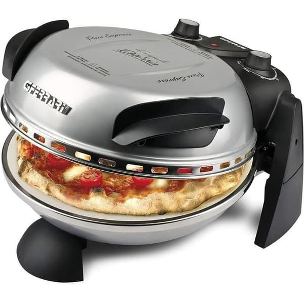 Pizzaugn G3 FERRARI - Limited Edition - 31cm - 1200 Watt - Eldfast stenplåt - Grå / Svart