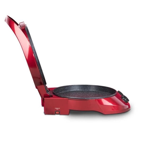 Express pajabak HKOENIG - TRT180 - Pizzaugn - Multifunktionsmultikokare - Temperatur upp till 210°C - Röd - 1800W