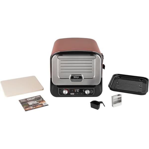 NINJA Pizzaugn - Woodfire OO101EU - 8 tillagningsprogram - Upp till 370°C - 2400W