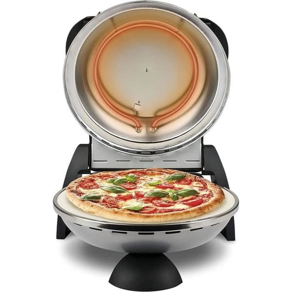 Pizzaugn G3 FERRARI - Limited Edition - 31cm - 1200 Watt - Eldfast stenplåt - Grå / Svart