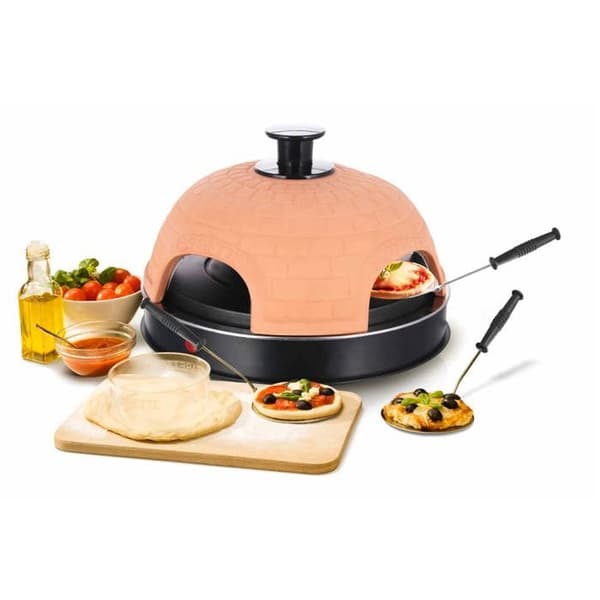 Emerio pizzaugn - PO-115984 - 1200 W - 6 personer - Terrakotta och svart