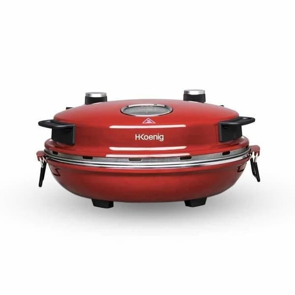 Pizzaugn HKOENIG - NAPL350 - Bakplåt 32 cm - Temperatur upp till 350°C - Röd - 1200 W