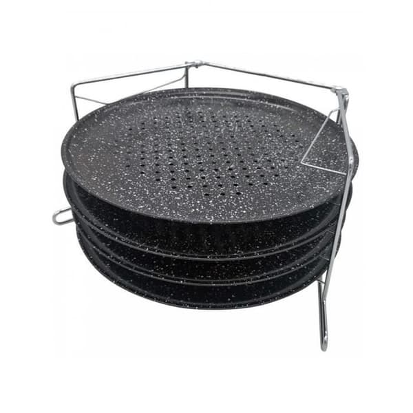 Pizzastenar - Kinghoff - KH1553 - Set om 4 - Färg Svart - Variabel temperatur