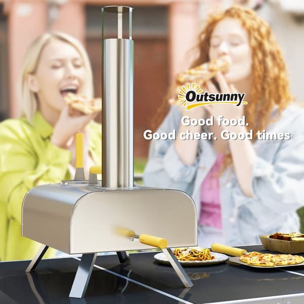 Utomhus Pizzaugn, 79x36x75 cm, Silver