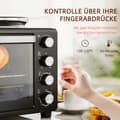Miniatyrbillede 6 af 9: Mini Ovn, 28 L 2600W, 48,6x36,3x33 cm, Sort
