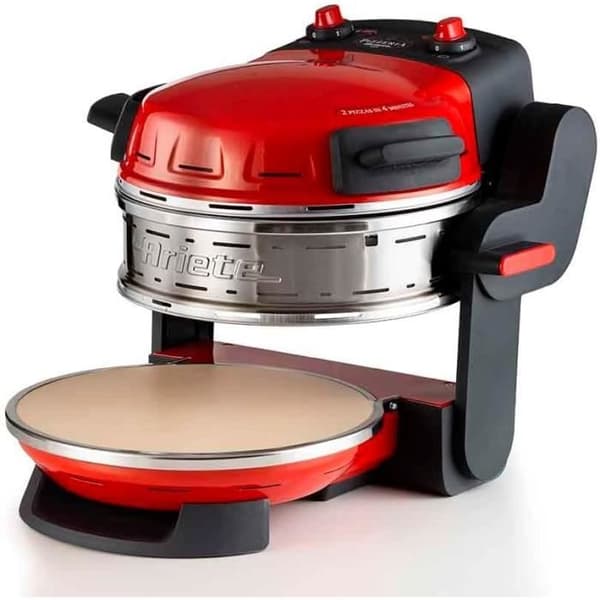 Pizzaugn - Ariete - 927 - 2 Tillagningszoner - 5 Nivåer - 400°C - Röd