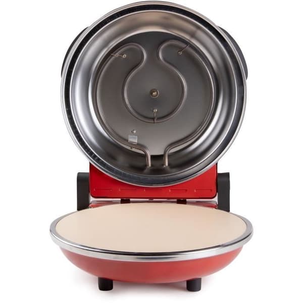 Pizzaugn - DOMO - DO9284PZ - Elektrisk 1200W - Keramisk sten - Röd