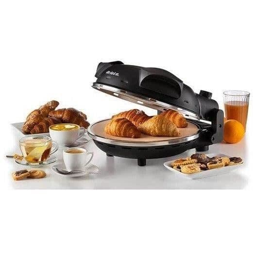 ARIETE Elektrisk Pizzaovn - 917 - Sort - Ildfast sten - 1200W - Diameter 33cm - Maks. temperatur 400°C