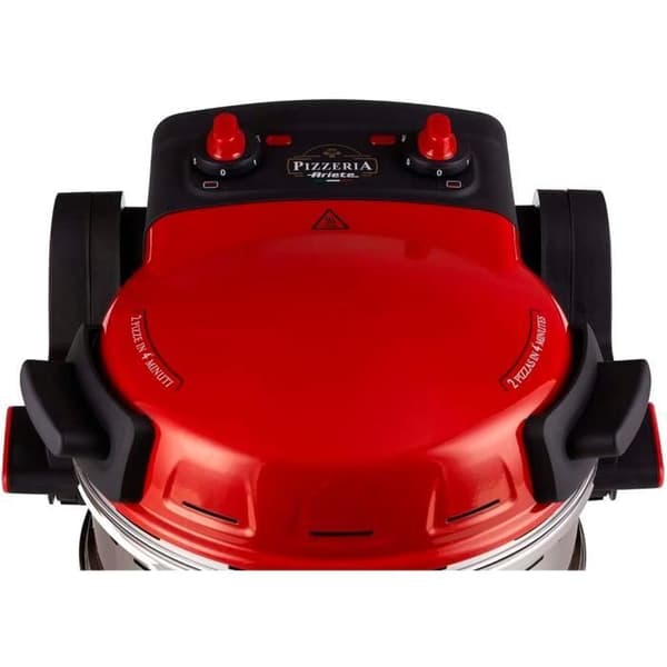 Pizzaugn - Ariete - 927 - 2 Tillagningszoner - 5 Nivåer - 400°C - Röd