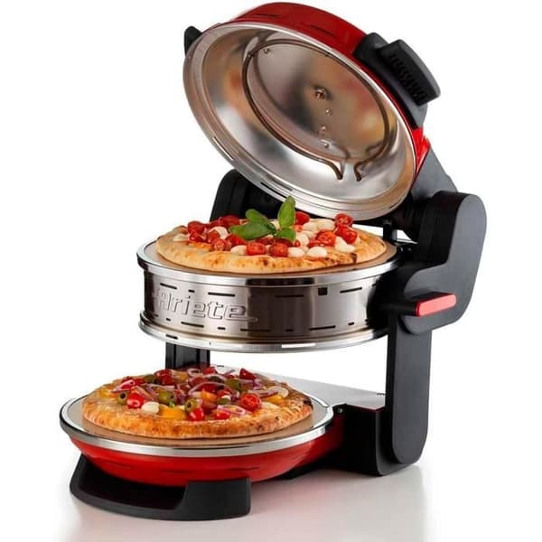 Pizzaugn - Ariete - 927 - 2 Tillagningszoner - 5 Nivåer - 400°C - Röd