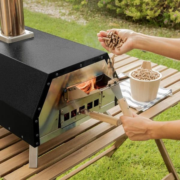 Pelletspizzaugn | Pizzaugn i trä | Pizzaugn - InnovaGoods