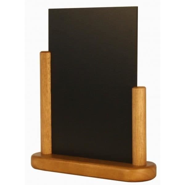 Elegant bordskiffer i teakfinish - Securit - 210 x 150 mm