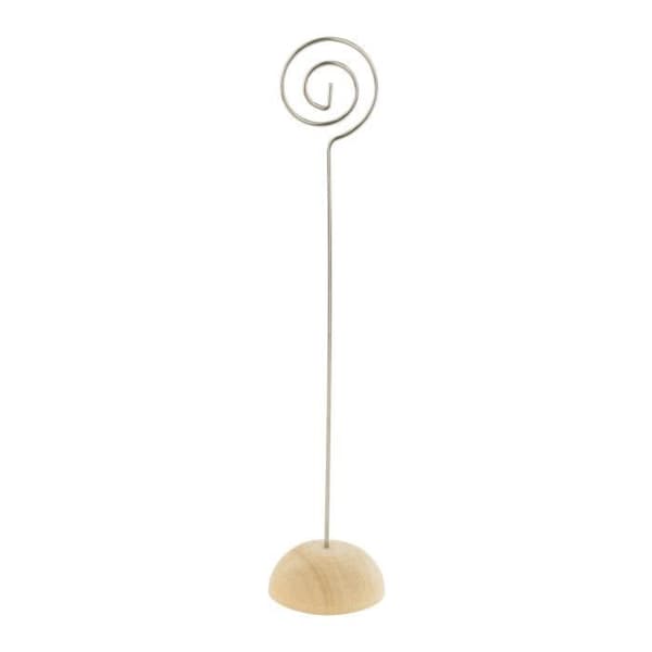 Märkesplats - MegaCrea DIY - Träspiral - 15 cm - 4 delar - Brun