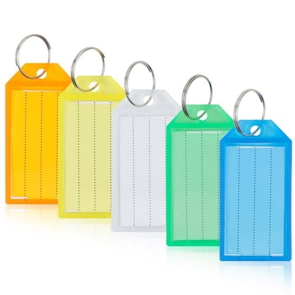 Marque-place - porte-nom Romon - Plastnyckeltaggar - 20 förpackningar