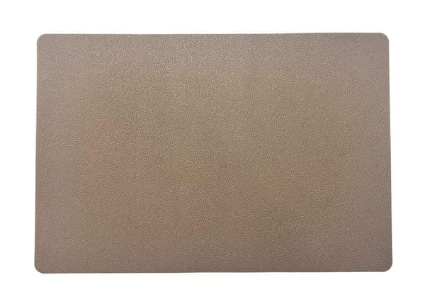 Underlägg Läderlook Brun/Svart 4-pack