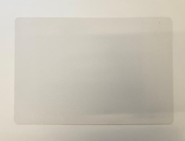 Underlägg Läderlook Vitt/Svart 4-pack