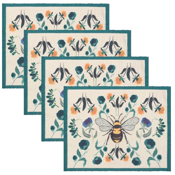 Wylder Dukunderlägg Wild Garden (Förpackning med 4 st) Multicoloured One Size