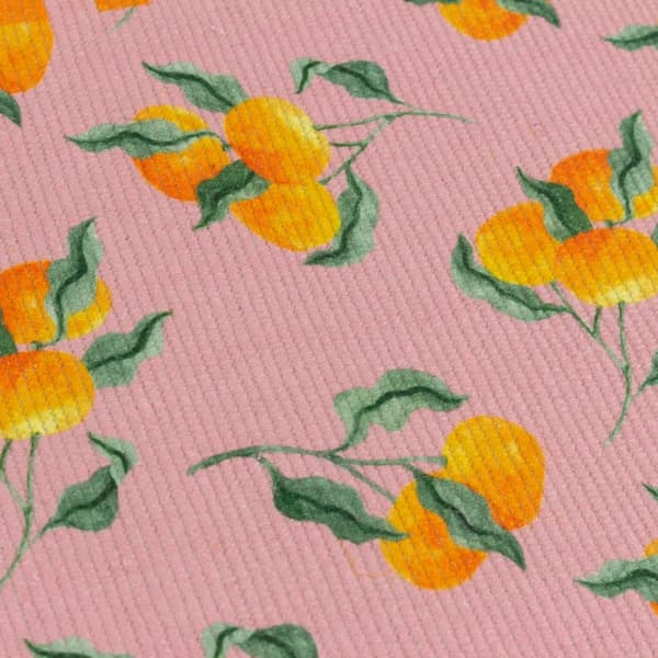 Furn Dukunderlägg Apelsiner (Förpackning med 4 st) Pink One Size