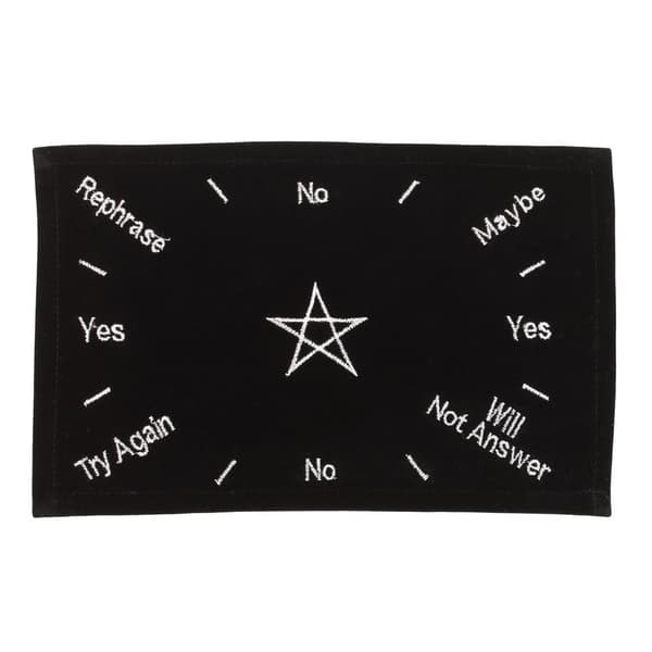 Something Different Broderad Pentagram Pendel Matta Black/White One Size
