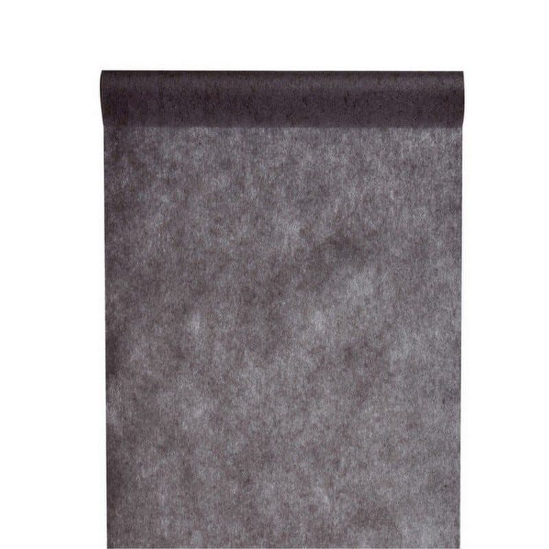 Bordslöpare Dekorväv Svart