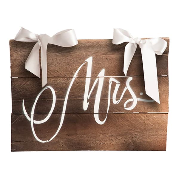 Bordkort Mr/Mrs
