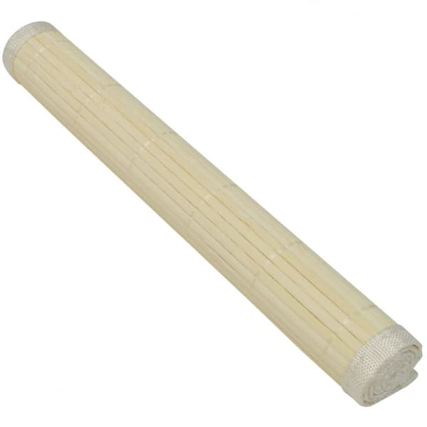 6 Bordstabletter i bambu 30 x 45 cm naturfärg -  Bordstabletter