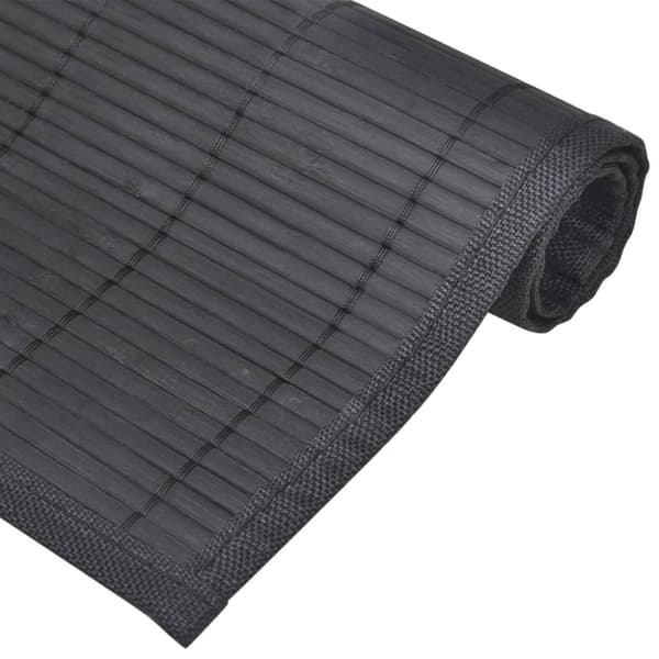 6 Bordstabletter i bambu 30 x 45 cm svart -  Bordstabletter