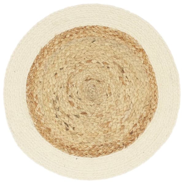 vidaXL Tabletit 6 kpl luonnollinen 38 cm pyöreä juutti ja puuvilla - Pöytätabletit
